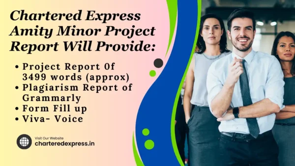 Amity mba minor project report for semester iii