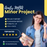 Amity MBA Minor Project Report For Semester III