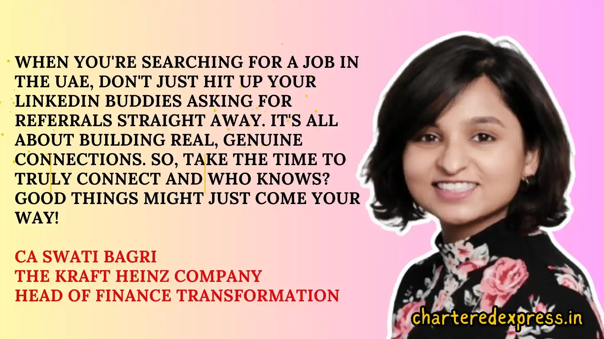 How this finance girl used linkedin to find a job in dubai ca swati bagri