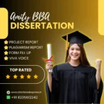 Amity BBA Project Report Dissertation for Semester VI